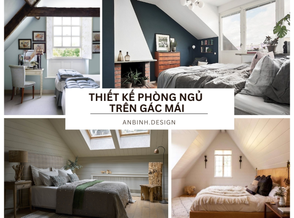 Thiết Kế Phòng Ngủ Trên Gác Mái Cực Chill