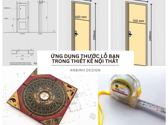 Ứng dụng thước lỗ ban trong thiết kế nội thất CHUẨN NHẤT