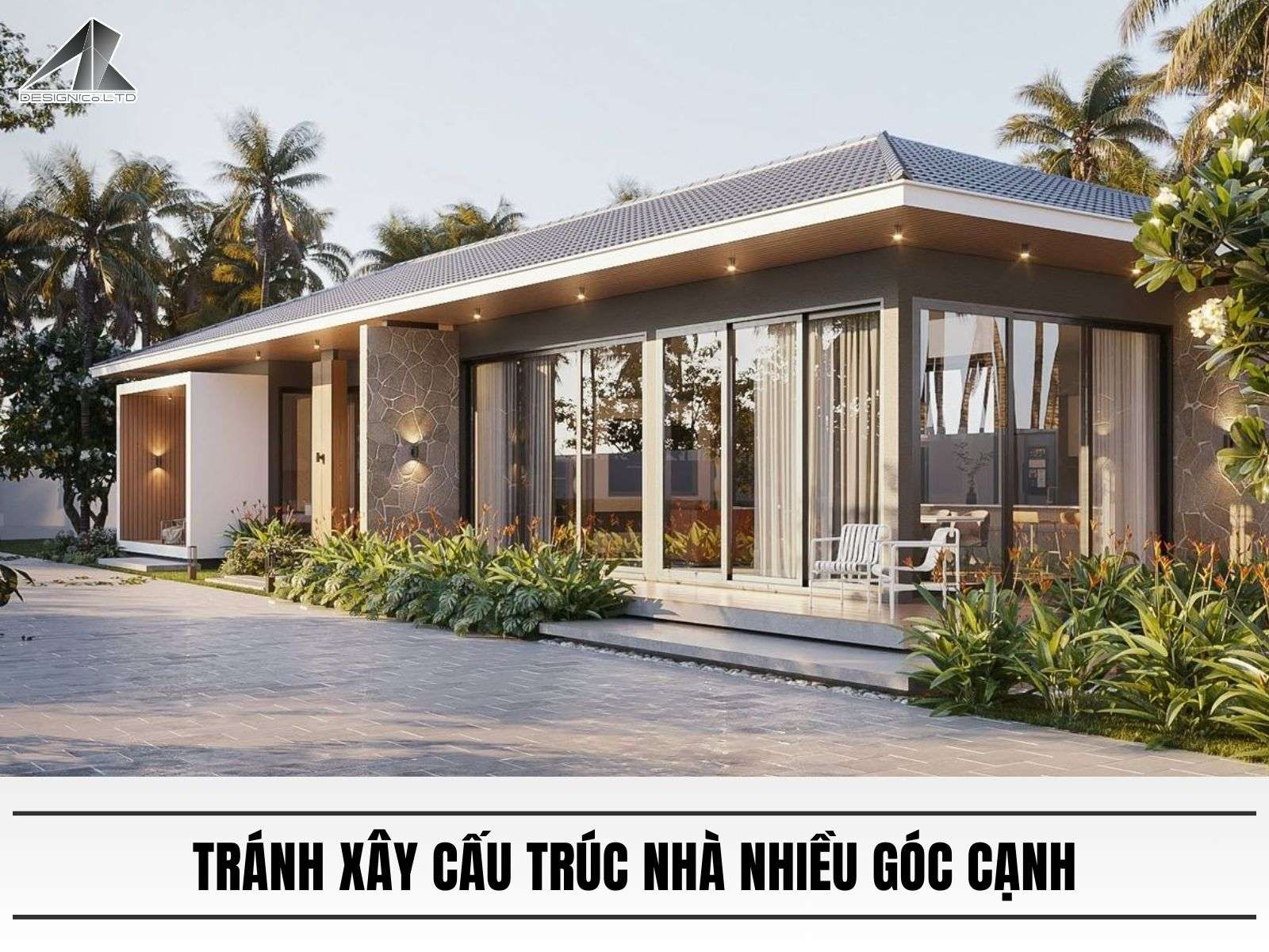 Tránh xây cấu trúc nhà nhiều góc cạnh