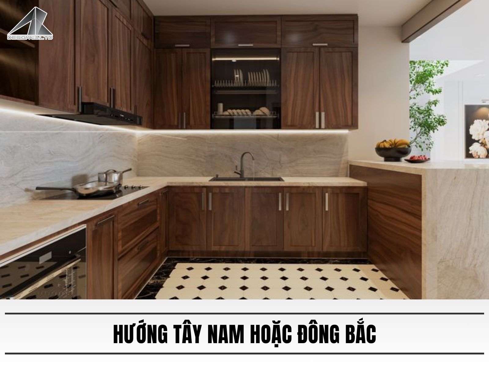 Hướng tây nam hoặc đông bắc