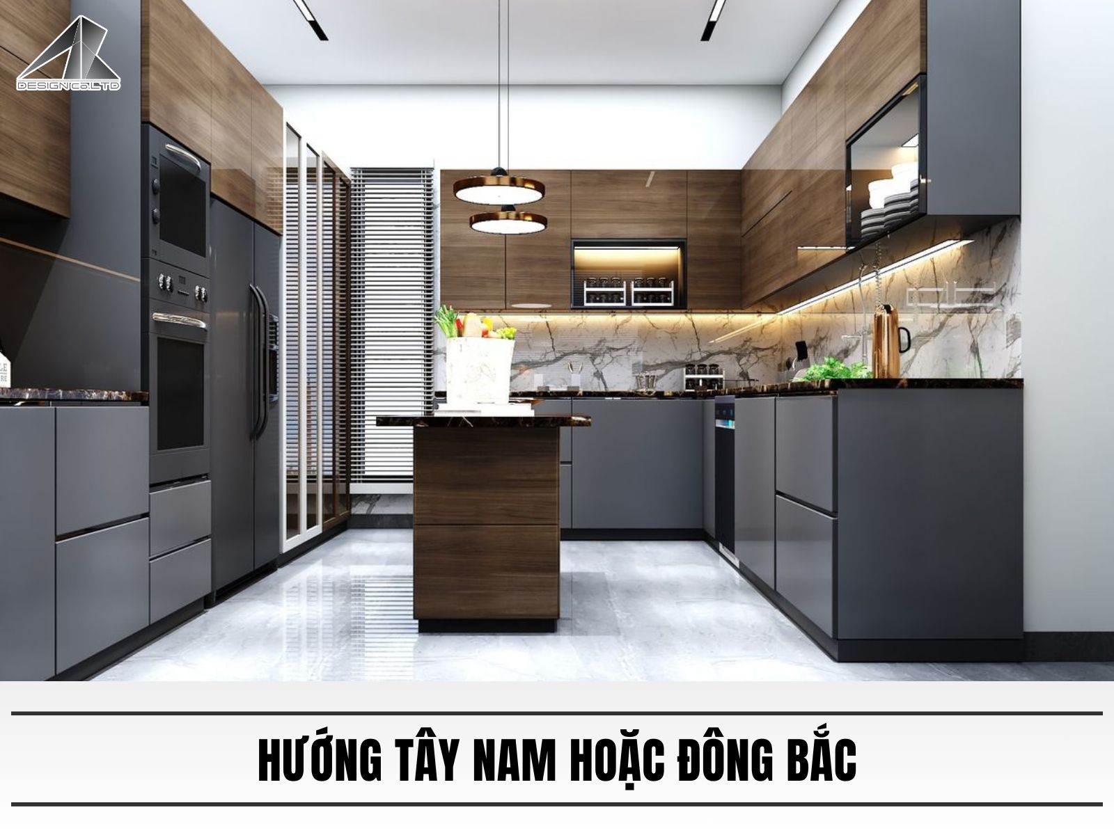 Hướng tây nam hoặc đông bắc
