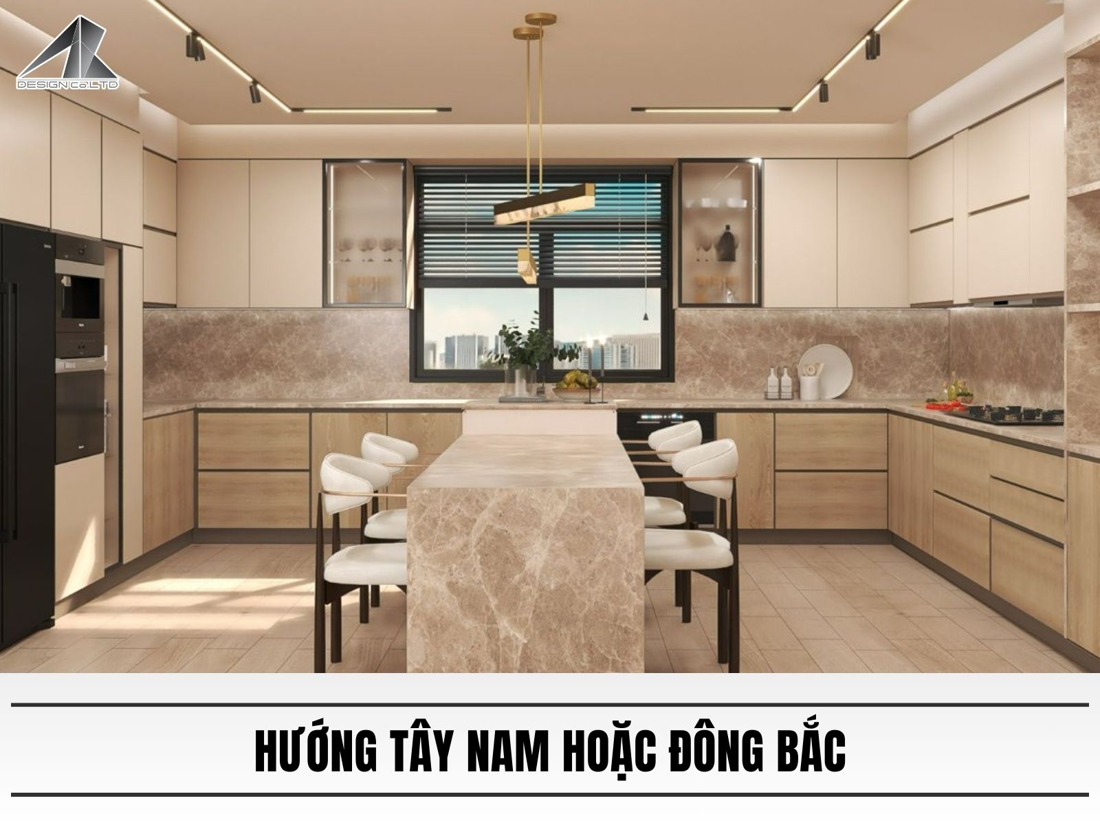 Hướng tây nam hoặc đông bắc