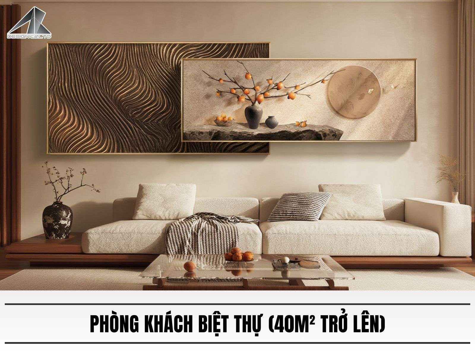 Phòng khách biệt thự (40m² trở lên)