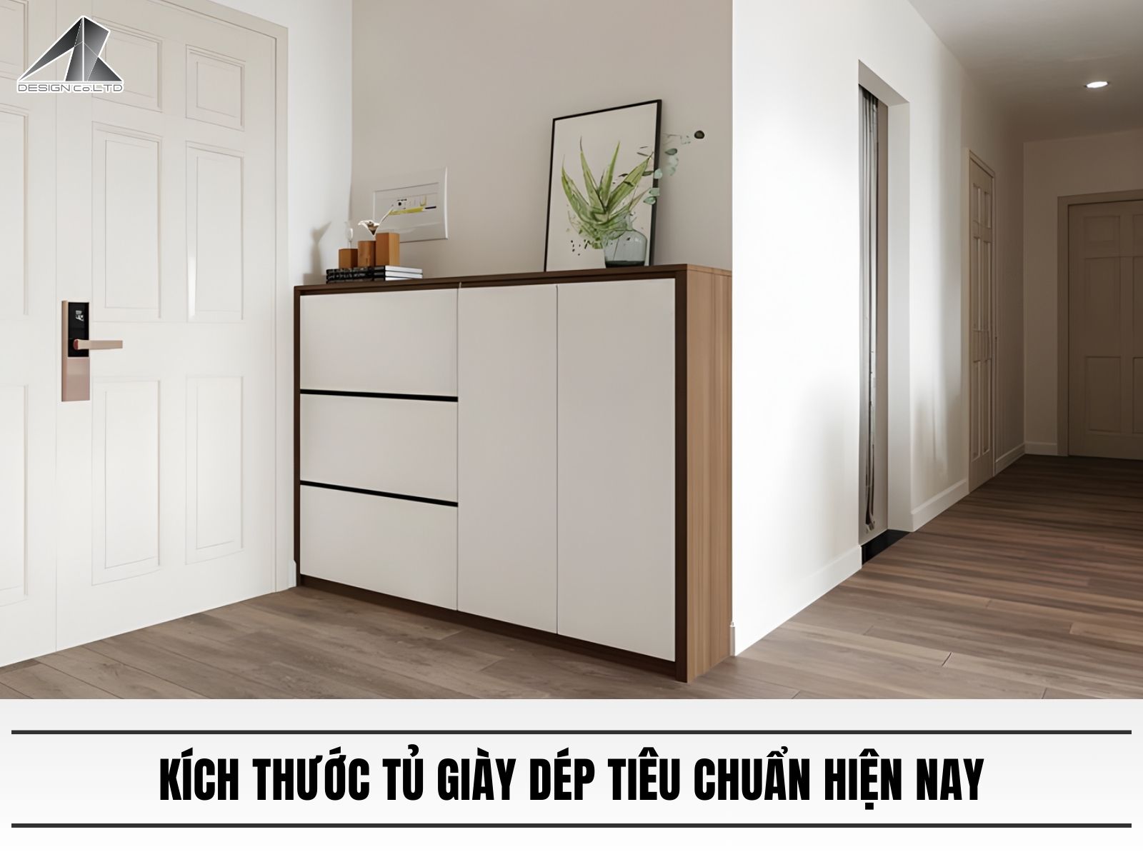 Kích thước tủ giày dép tiêu chuẩn hiện nay