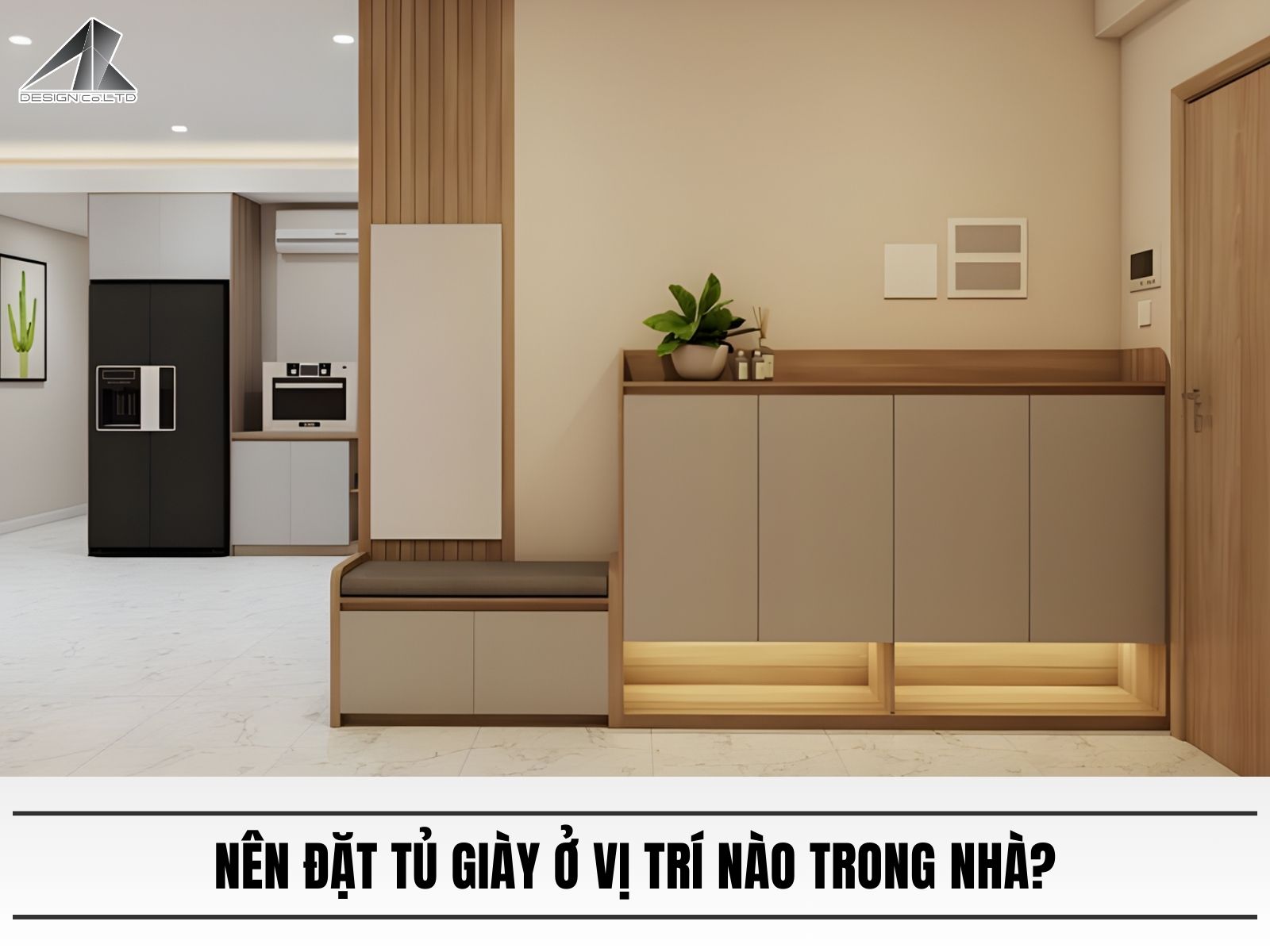 Nên đặt tủ giày ở vị trí nào trong nhà?