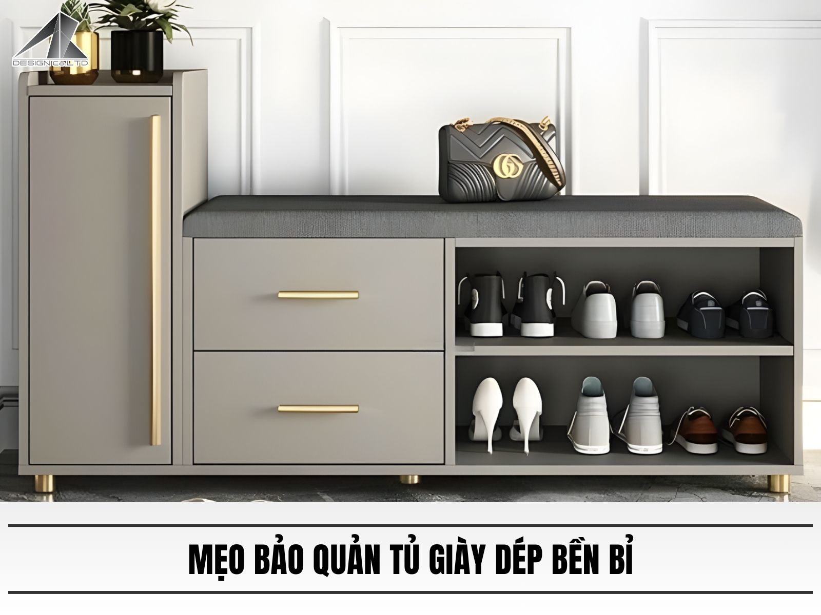 5 mẹo bảo quản tủ giày dép bền bỉ