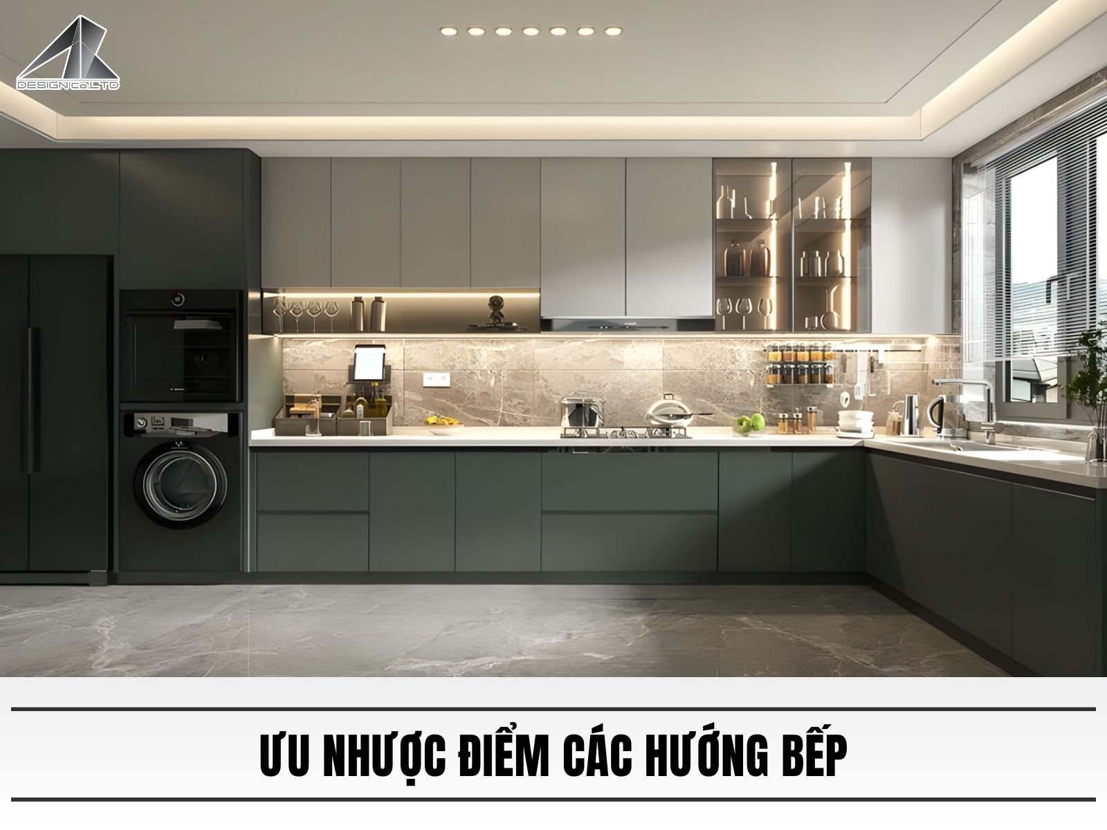 Ưu nhược điểm các hướng bếp
