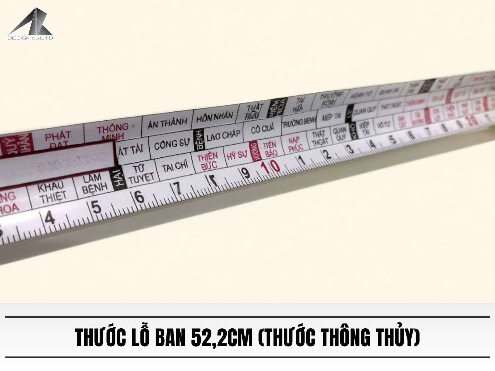 Thước lỗ ban 52,2cm (Thước thông thủy)