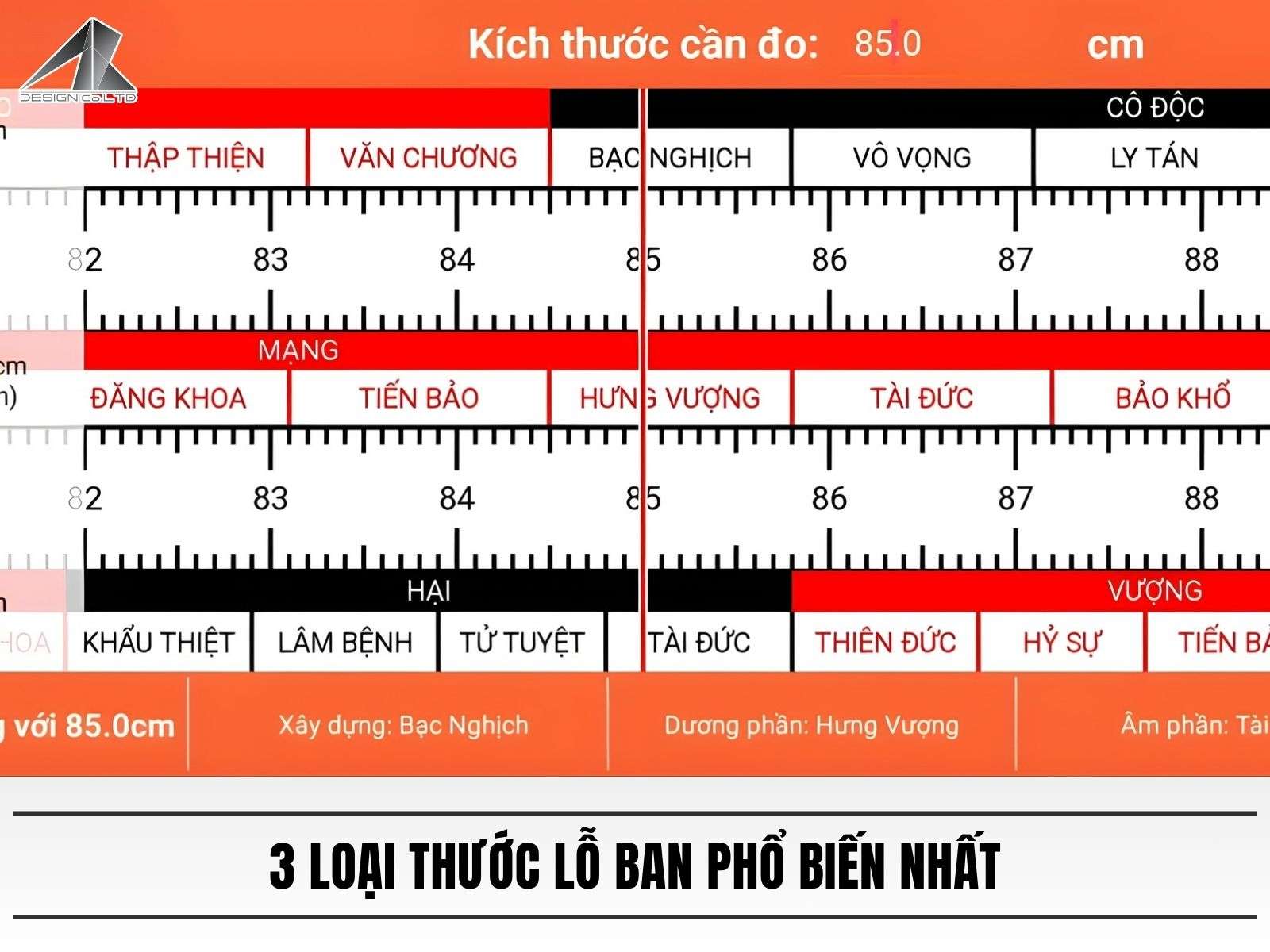 3 loại thước lỗ ban phổ biến nhất