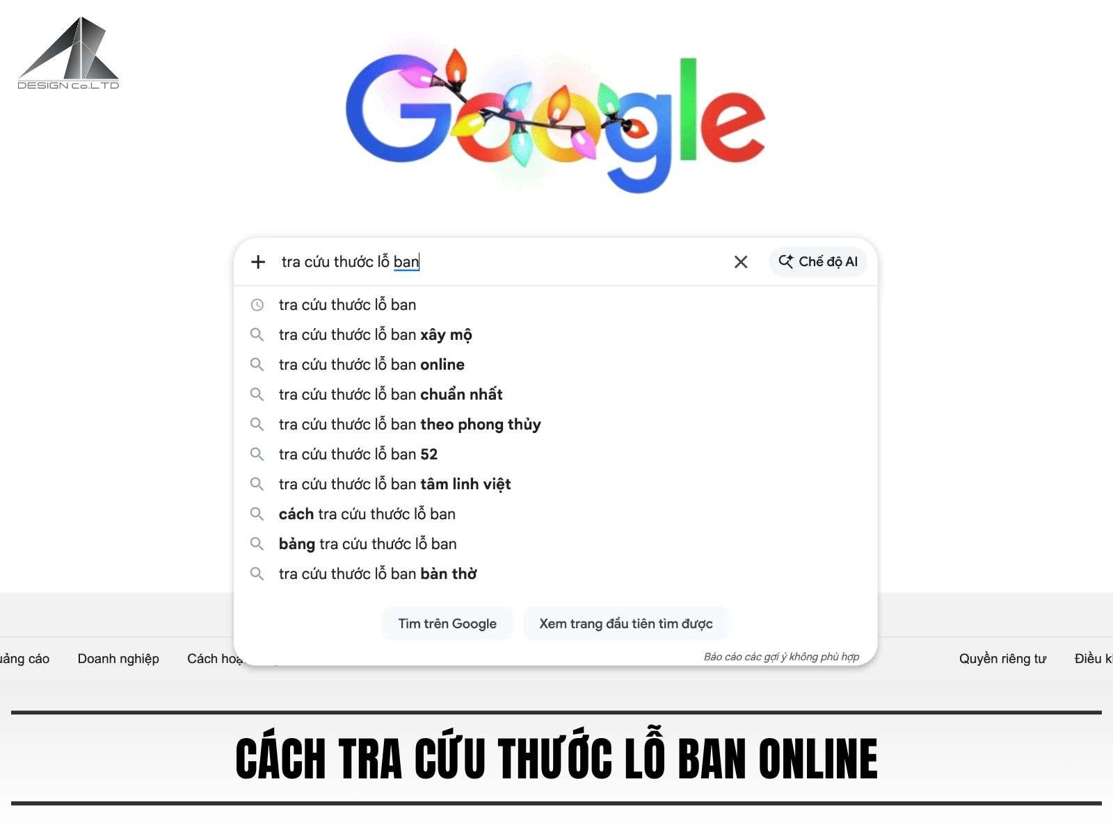 Cách tra cứu thước lỗ ban online
