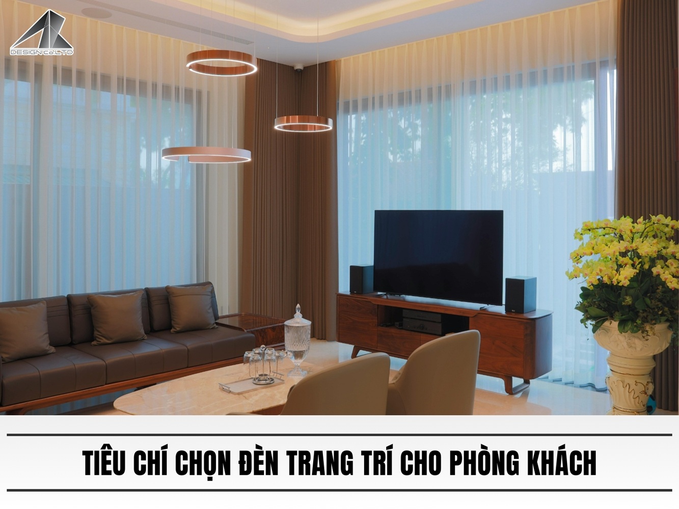 Tiêu chí chọn đèn trang trí cho phòng khách