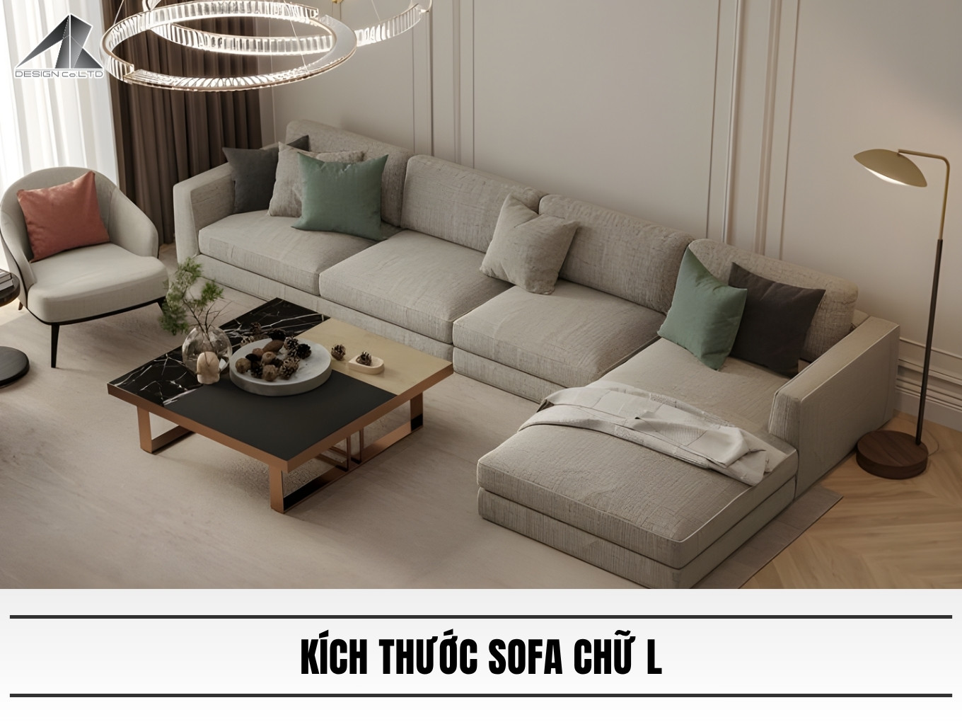 Kích thước sofa chữ L