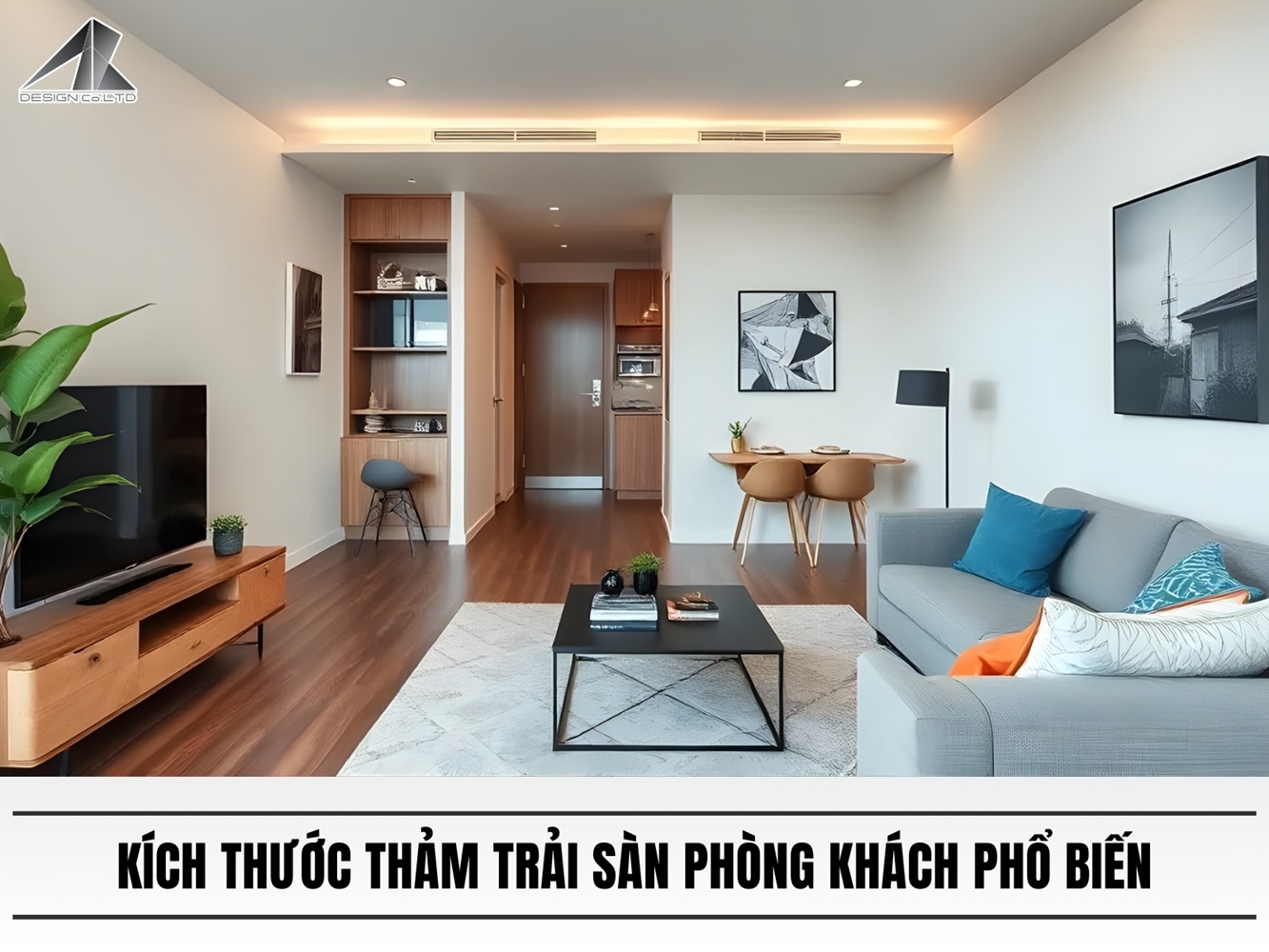 Kích thước thảm trải sàn phòng khách phổ biến