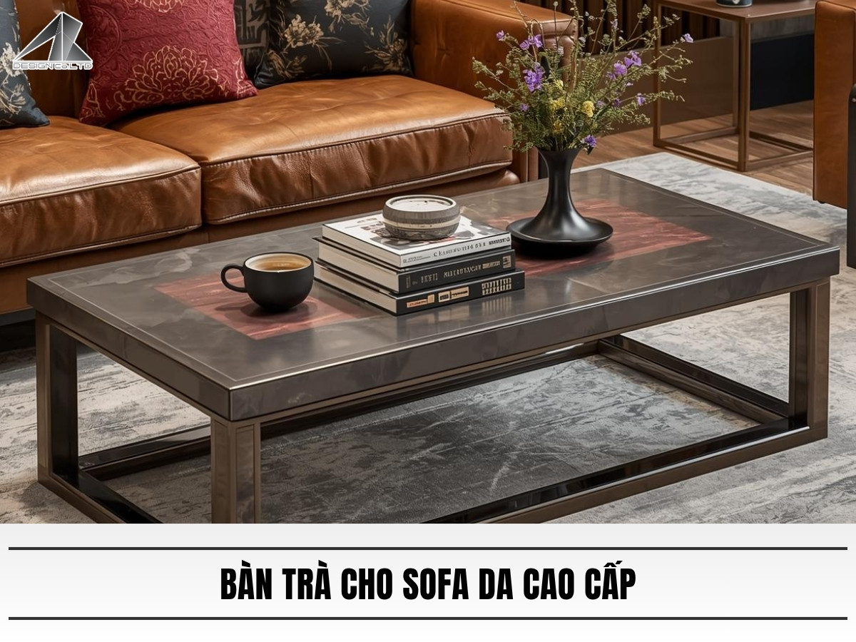 Bàn trà cho sofa da cao cấp