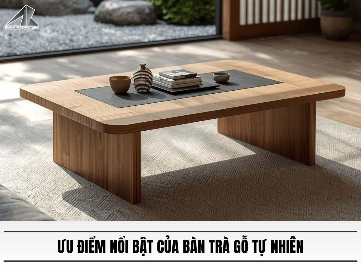 Ưu điểm nổi bật của bàn trà gỗ tự nhiên