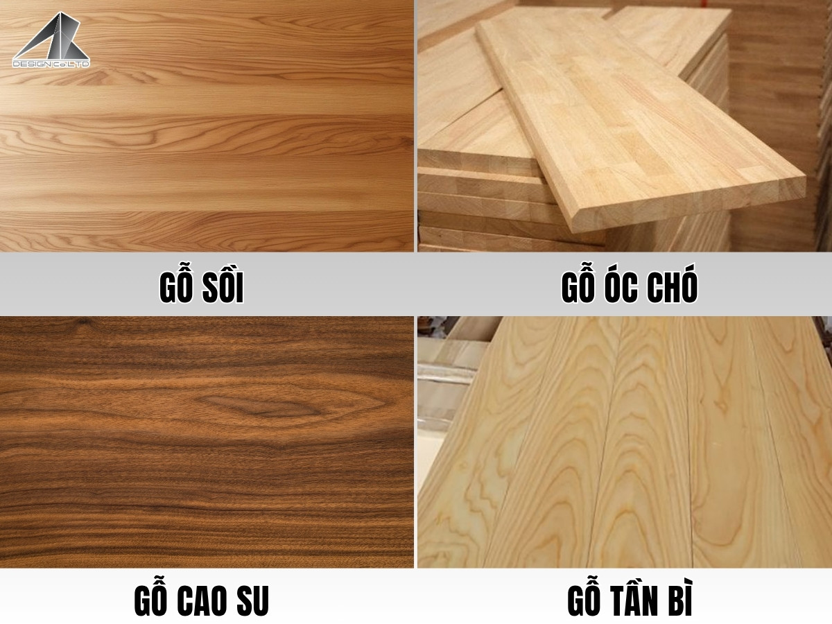 Các loại gỗ tự nhiên phổ biến cho nội thất