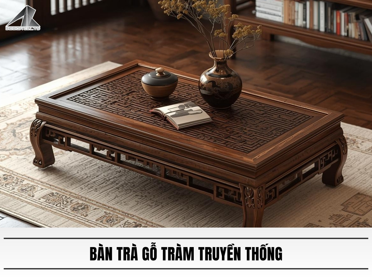 Bàn trà gỗ tràm truyền thống