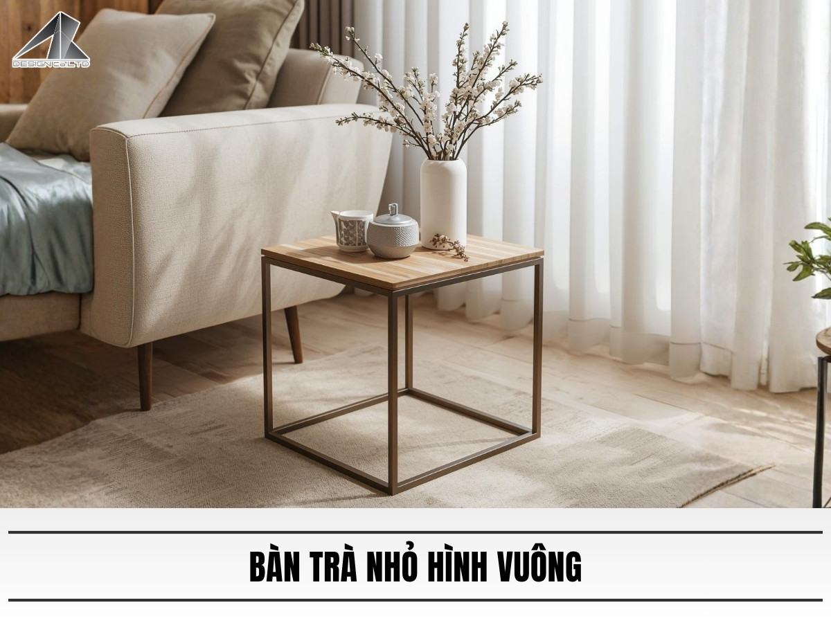 Bàn trà nhỏ hình vuông