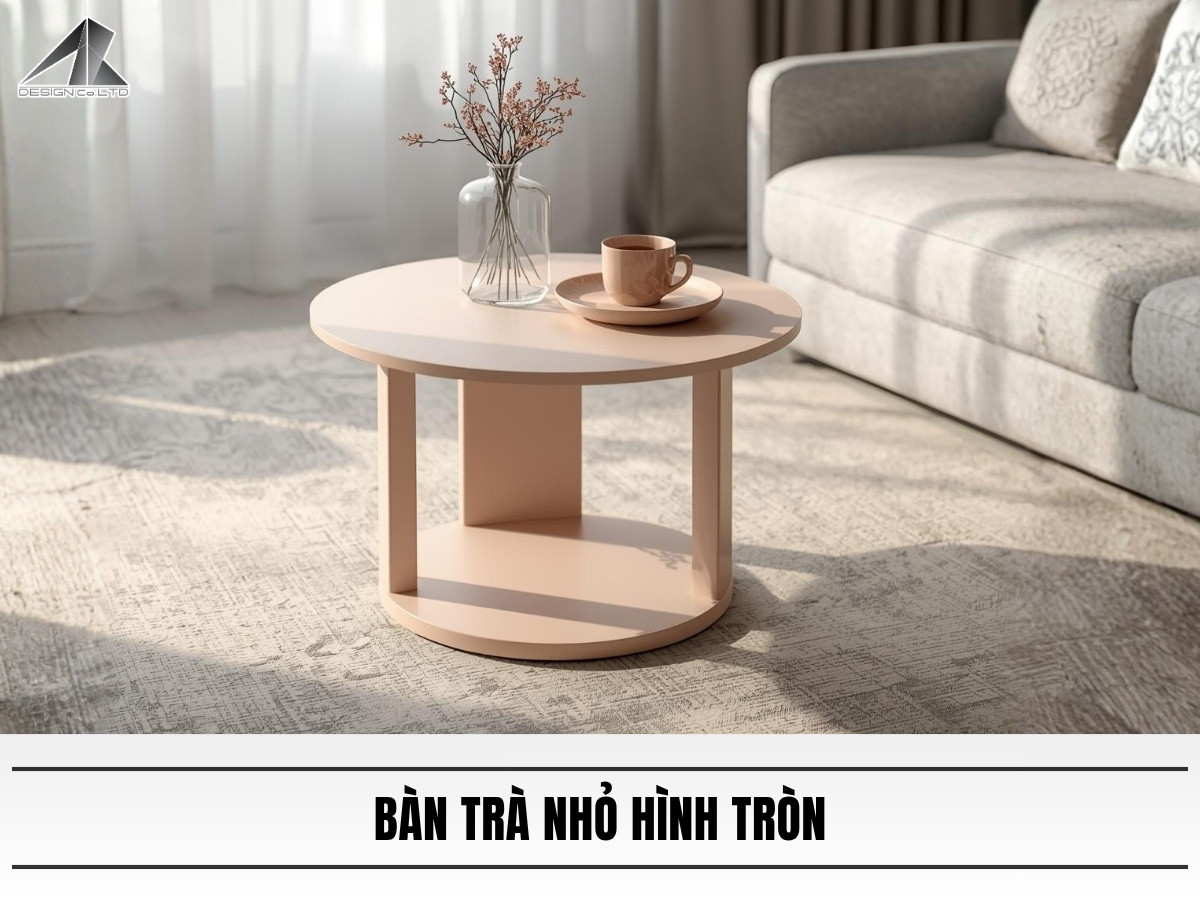 Bàn trà nhỏ hình tròn