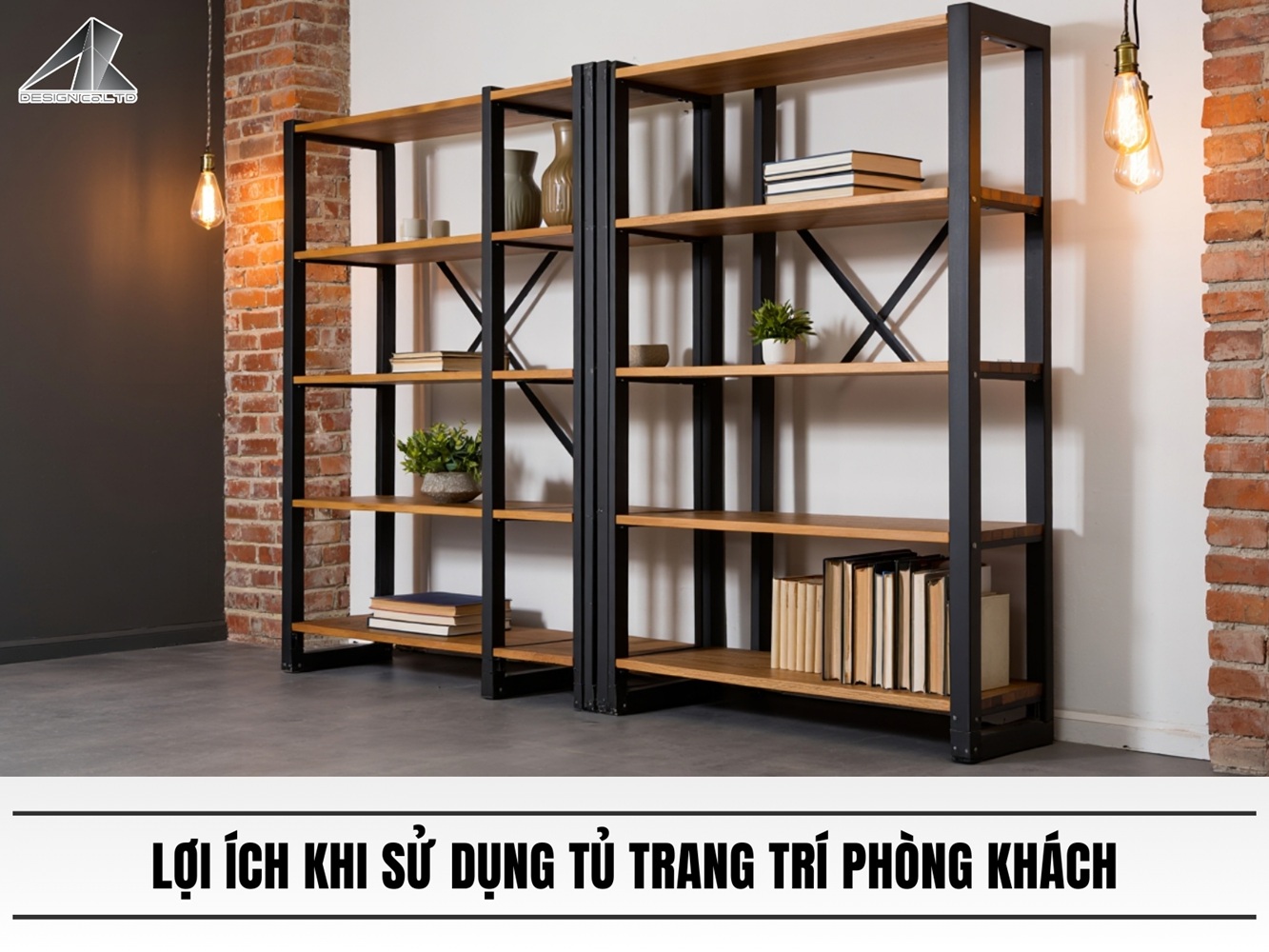 lợi ích khi sử dụng tủ trang trí phòng khách