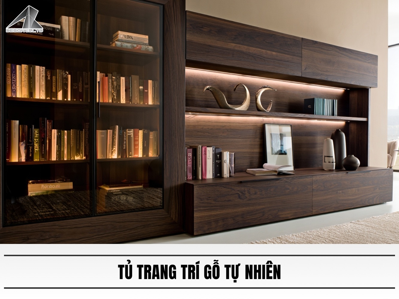 Tủ trang trí gỗ tự nhiên