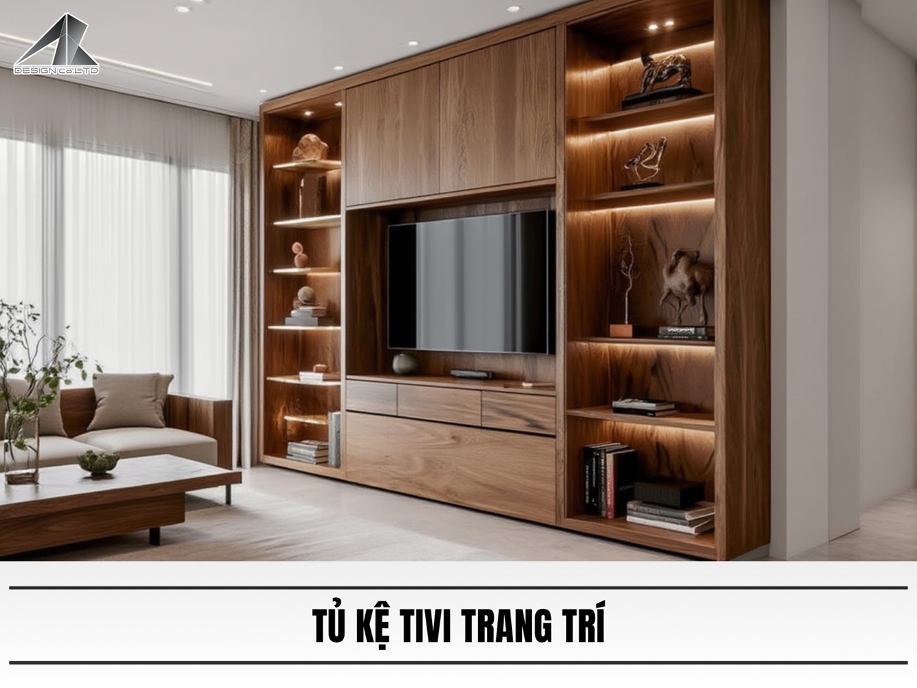 Tủ kệ tivi trang trí