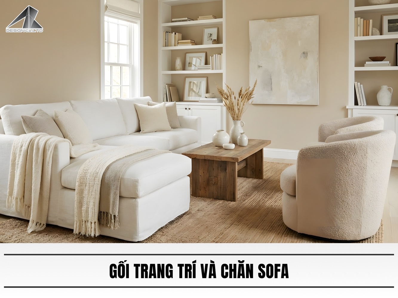 Gối trang trí và chăn sofa