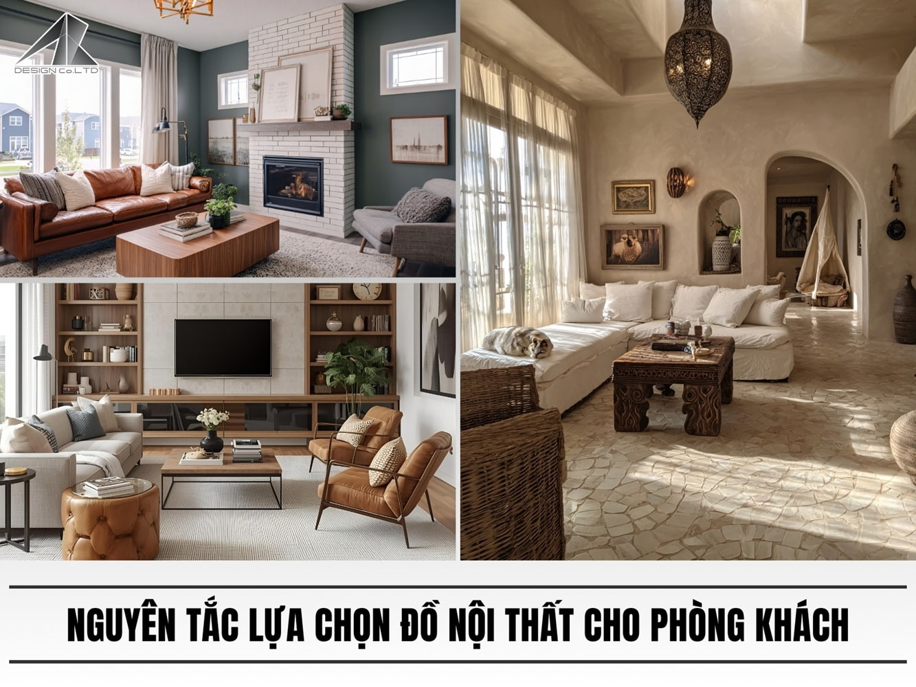 nguyên tắc lựa chọn đồ nội thất cho phòng khách