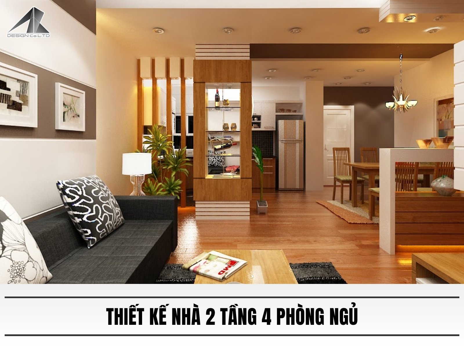 Thiet ke nha 2 tang 4 phong ngu