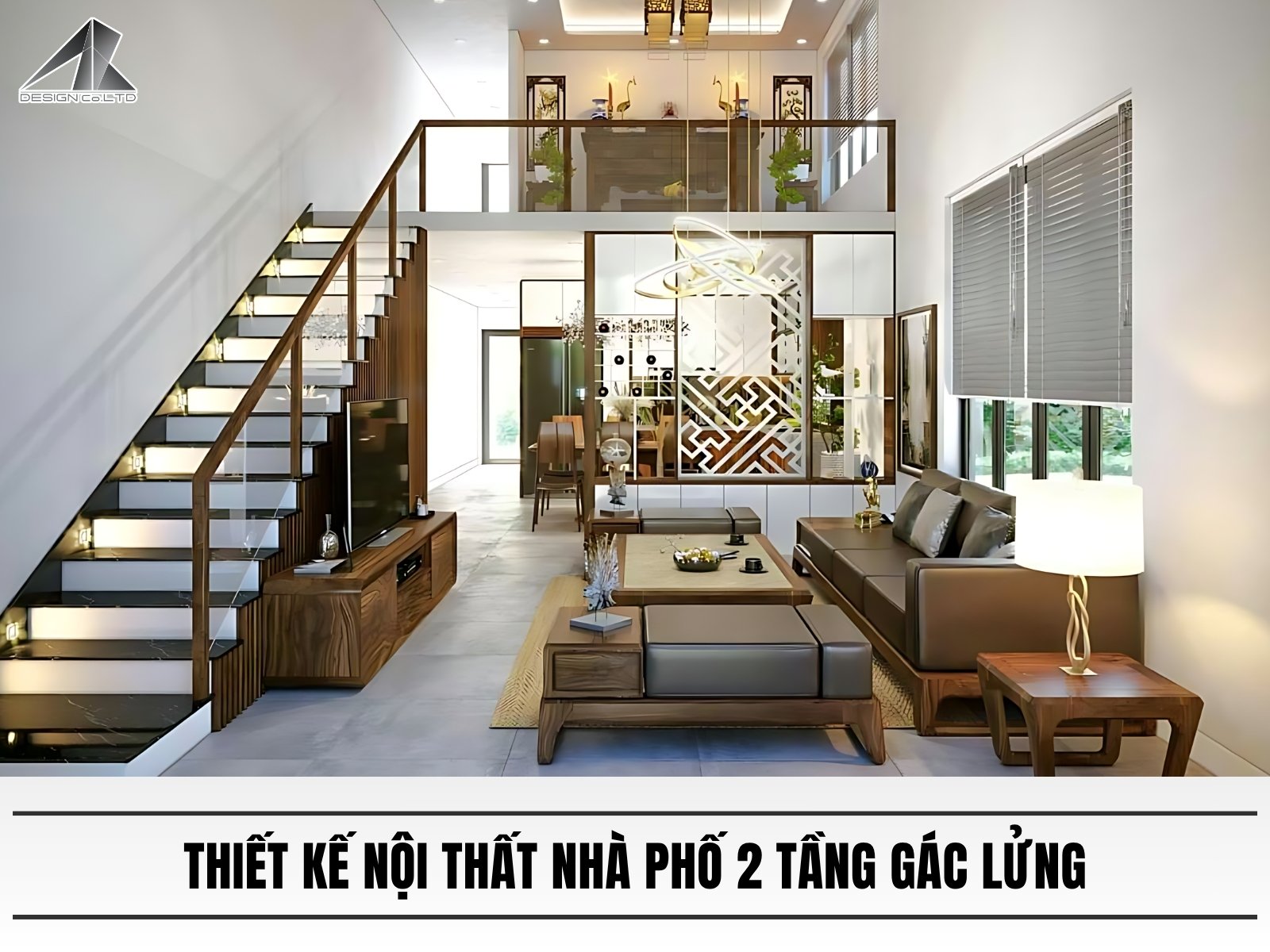 Thiet ke noi that nha pho 2 tang gac lung