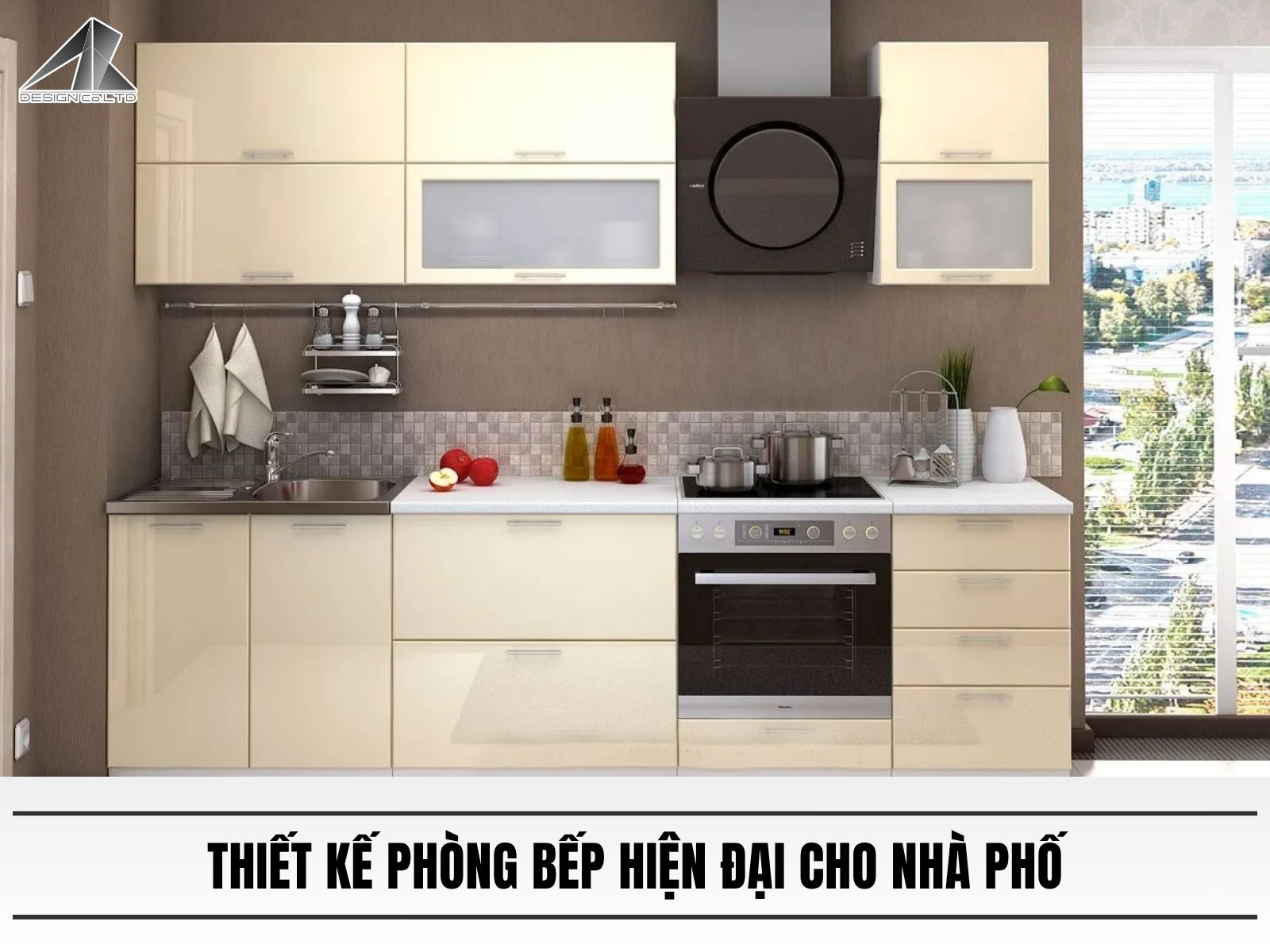 Thiết kế phòng bếp hiện đại cho nhà phố