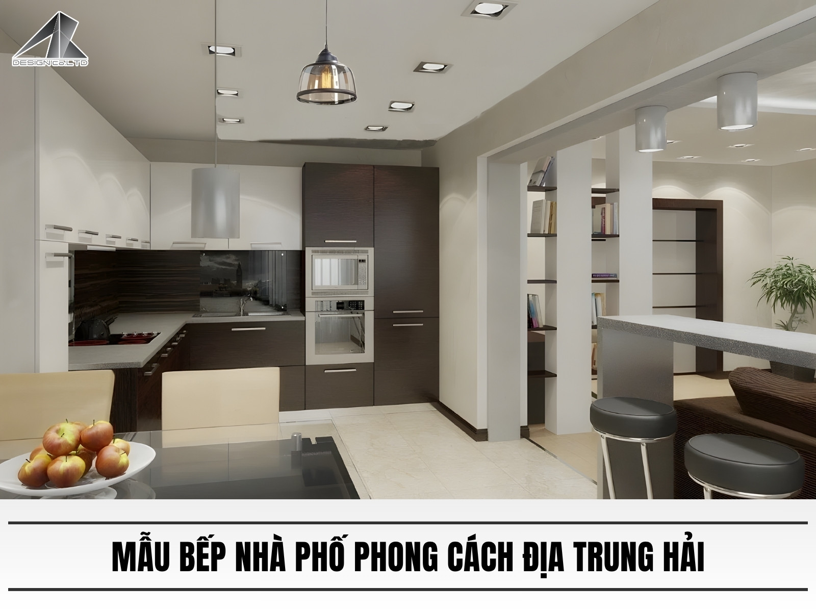 Mẫu bếp nhà phố phong cách Địa Trung Hải