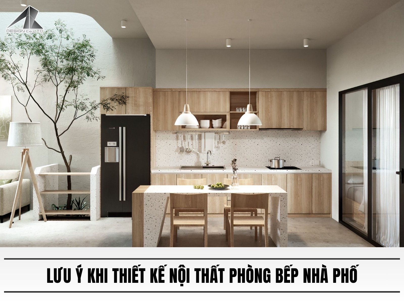 luu y khi thiet ke noi that phong bep nha pho