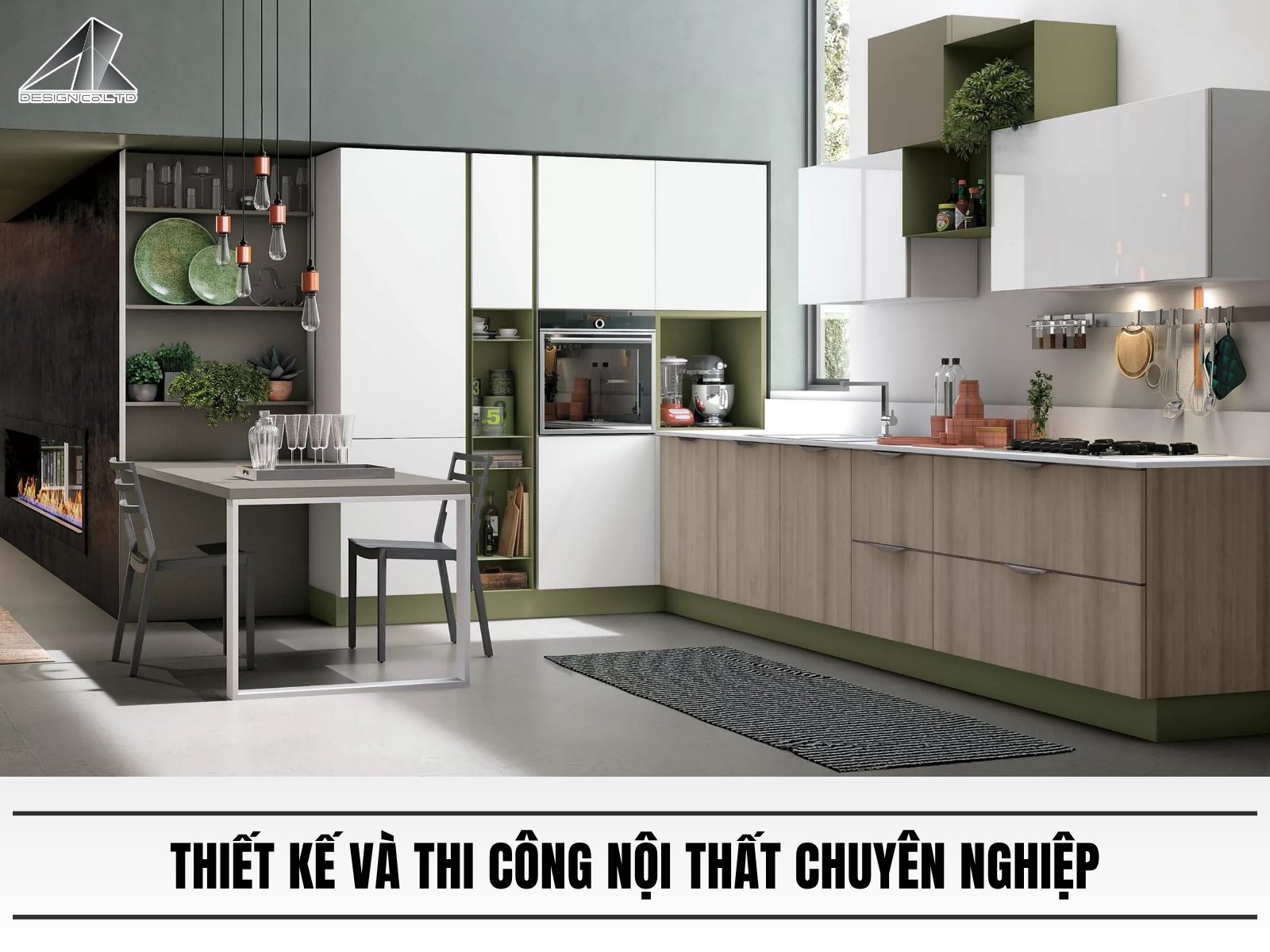 Cong ty thiet ke va thi cong noi that phong bep nha pho chuyen nghiep