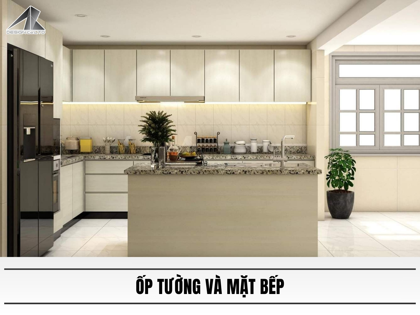 Ốp tường và mặt bếp