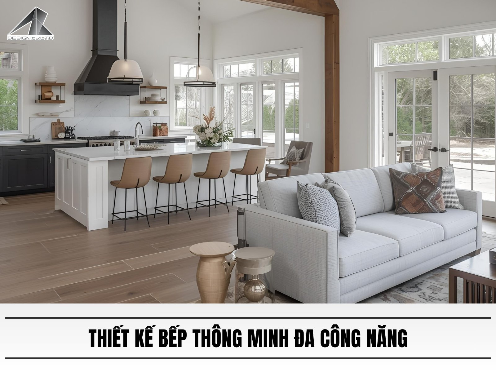 Thiết kế bếp thông minh đa công năng