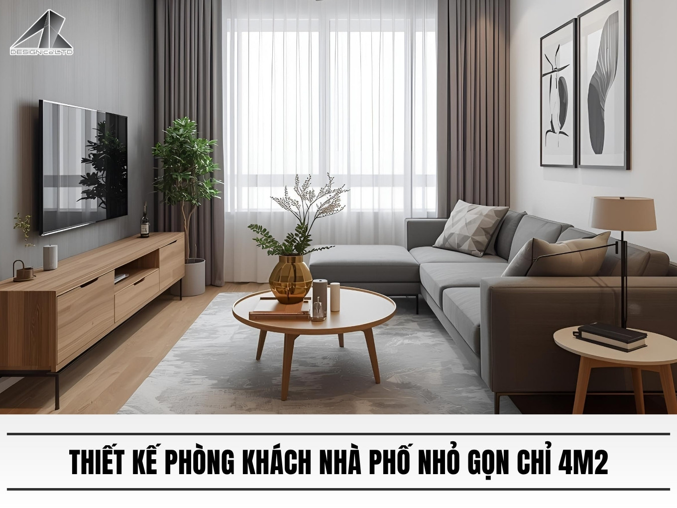 Thiet ke phong khach nha pho nho gon chi 4m2