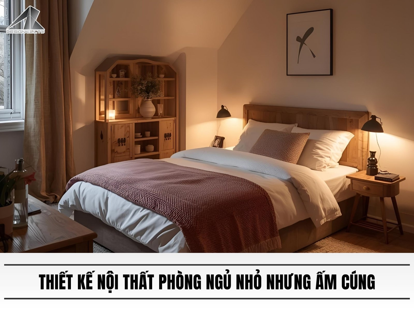 Thiết kế nội thất phòng ngủ nhỏ nhưng ấm cúng