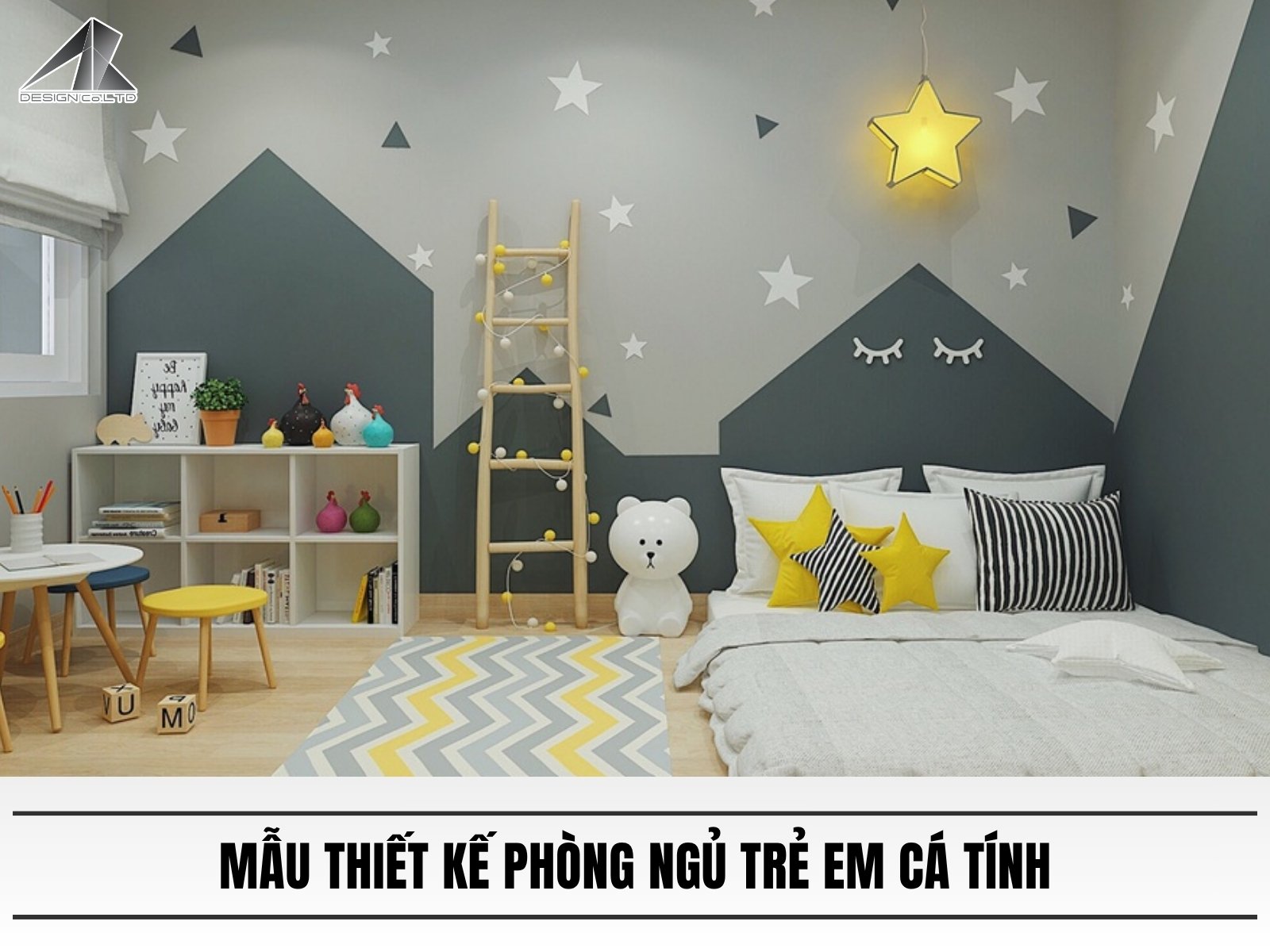 Mẫu thiết kế phòng ngủ trẻ em cá tính