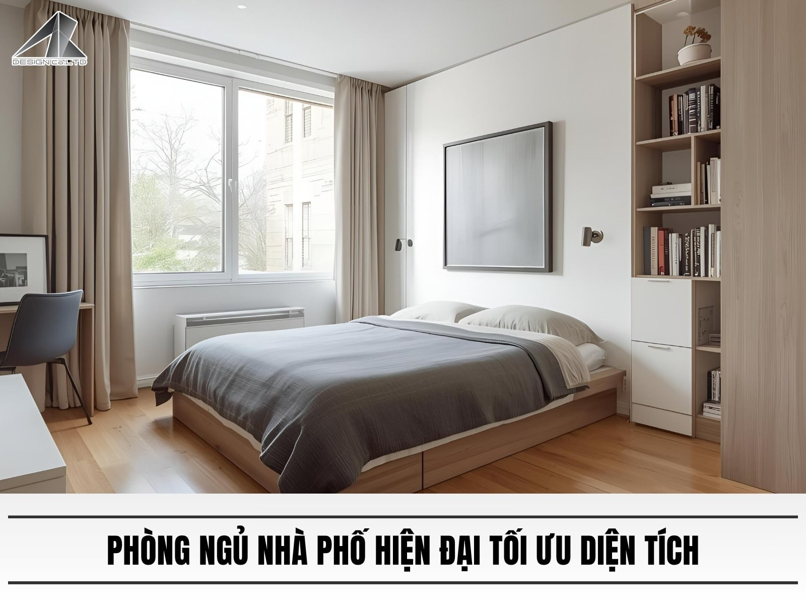 Phòng ngủ nhà phố hiện đại tối ưu diện tích