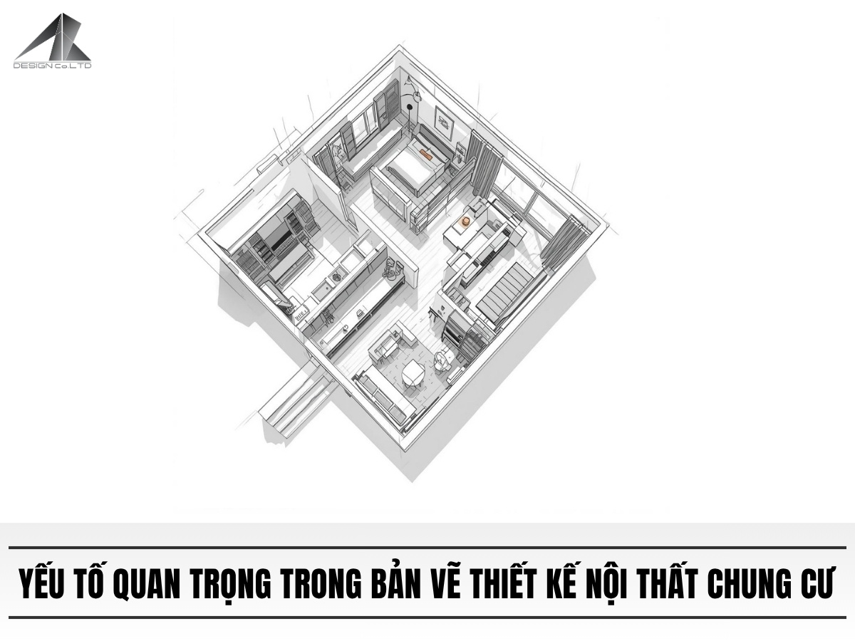 Các yếu tố quan trọng trong bản vẽ thiết kế nội thất chung cư