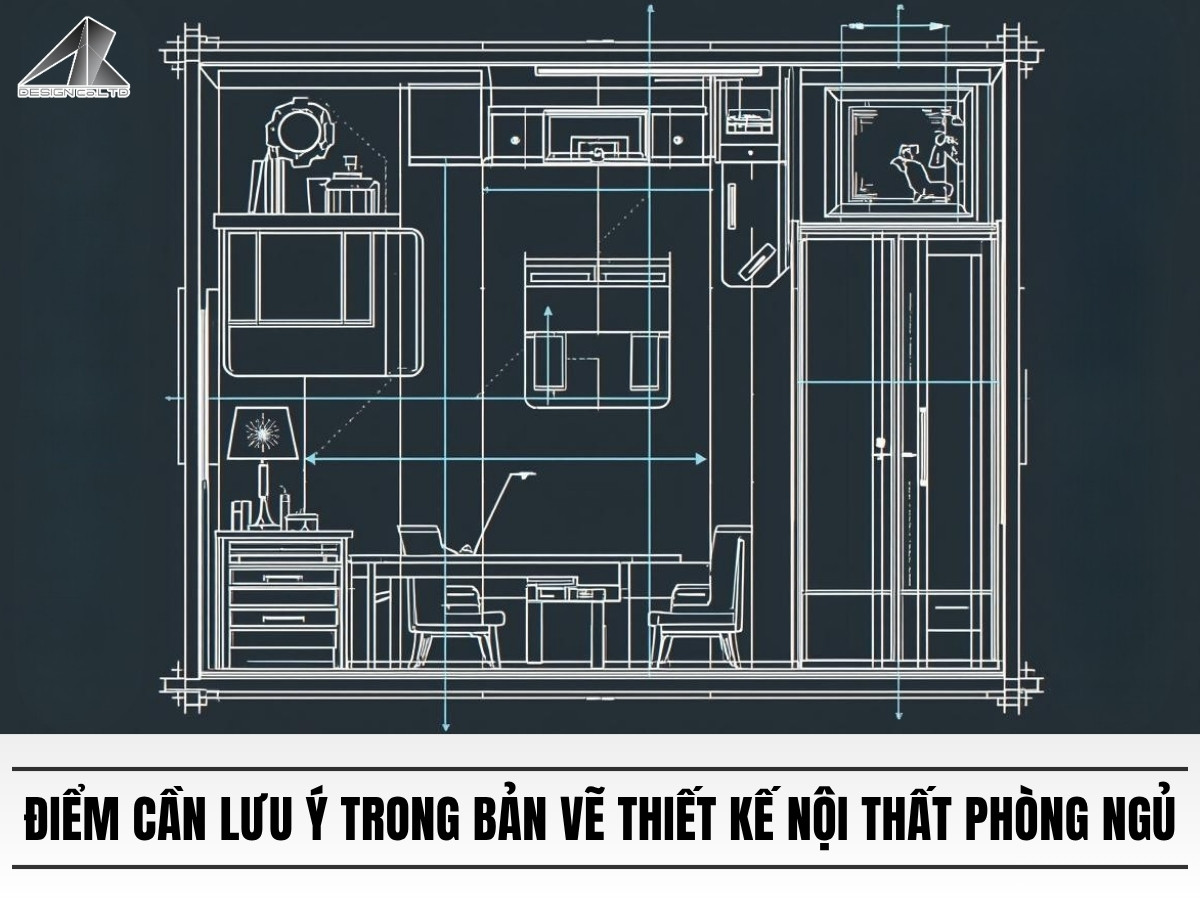 Những điểm cần lưu ý trong bản vẽ thiết kế nội thất phòng ngủ