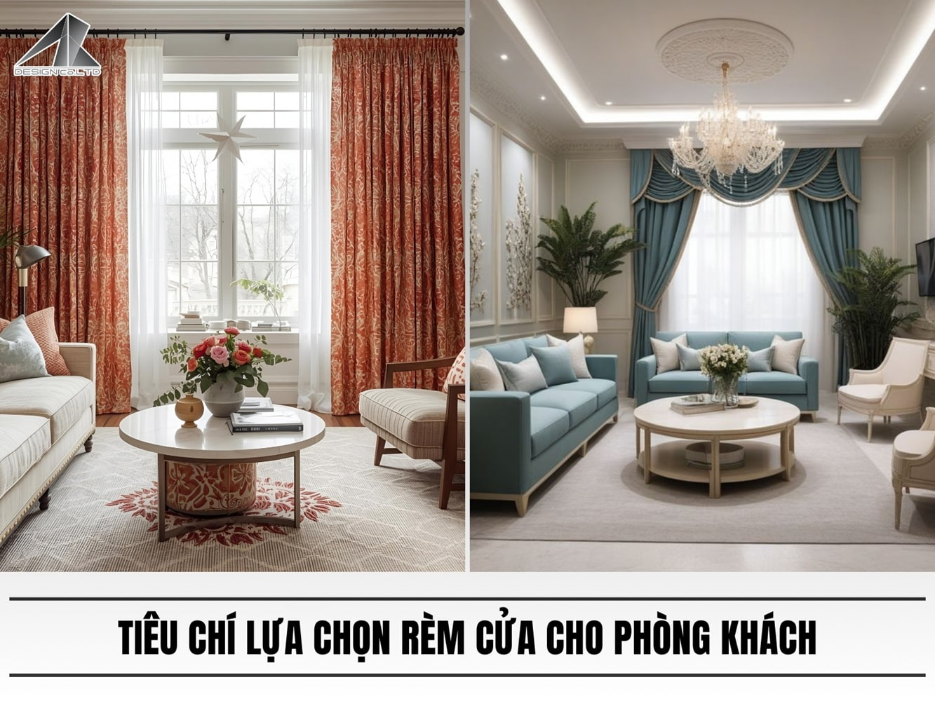 tiêu chí lựa chọn rèm cửa cho phòng khách