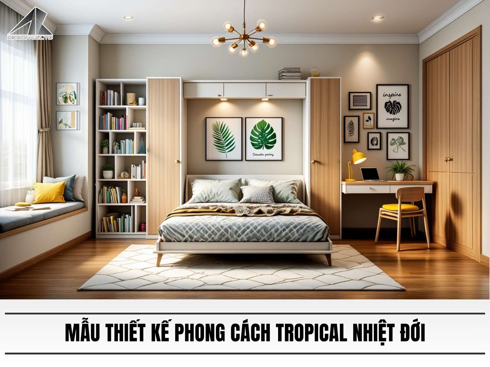 Mau thiet ke phong cach Tropical nhiet doi