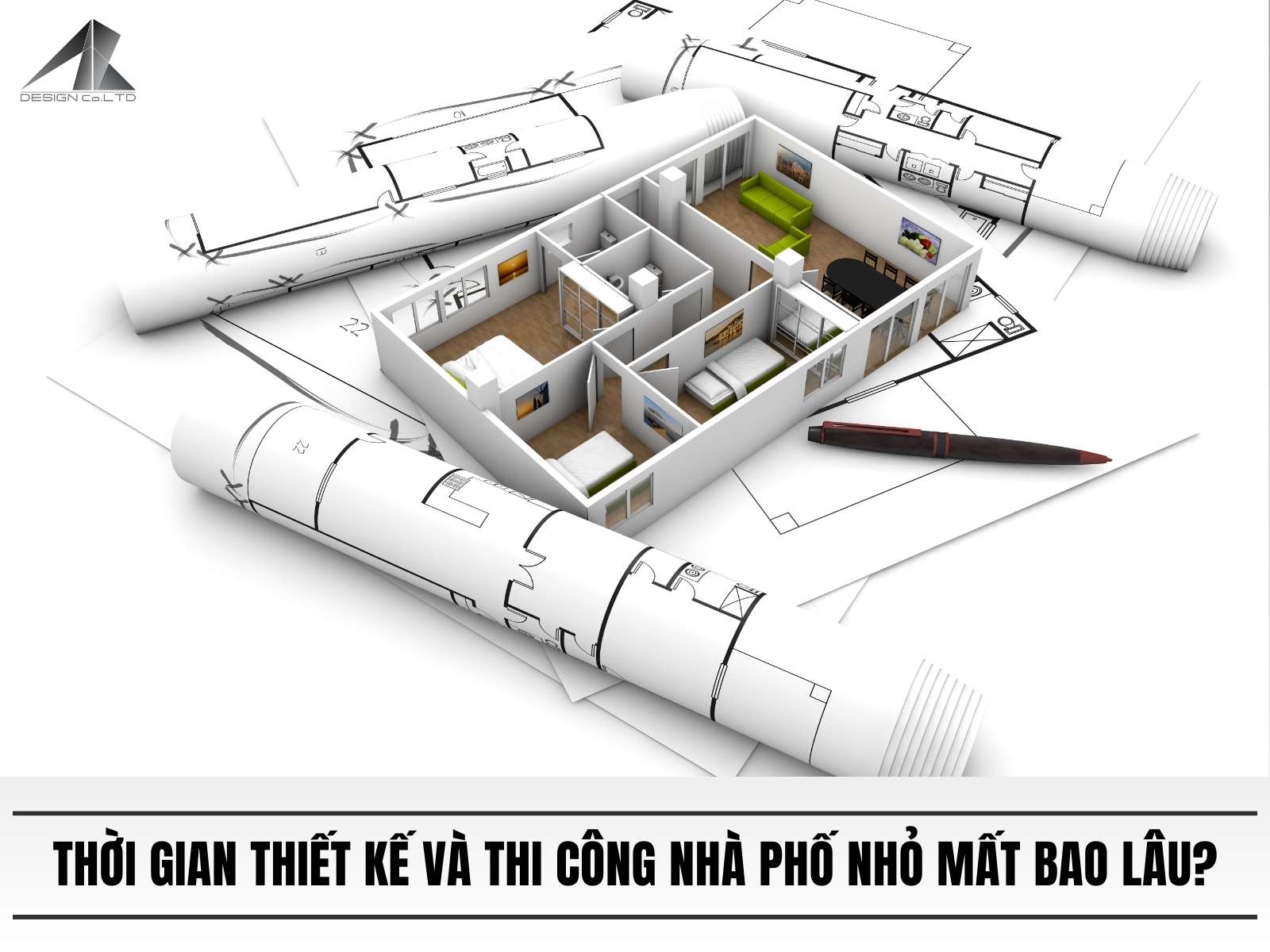 Thoi gian thiet ke va thi cong nha pho nho mat bao lau