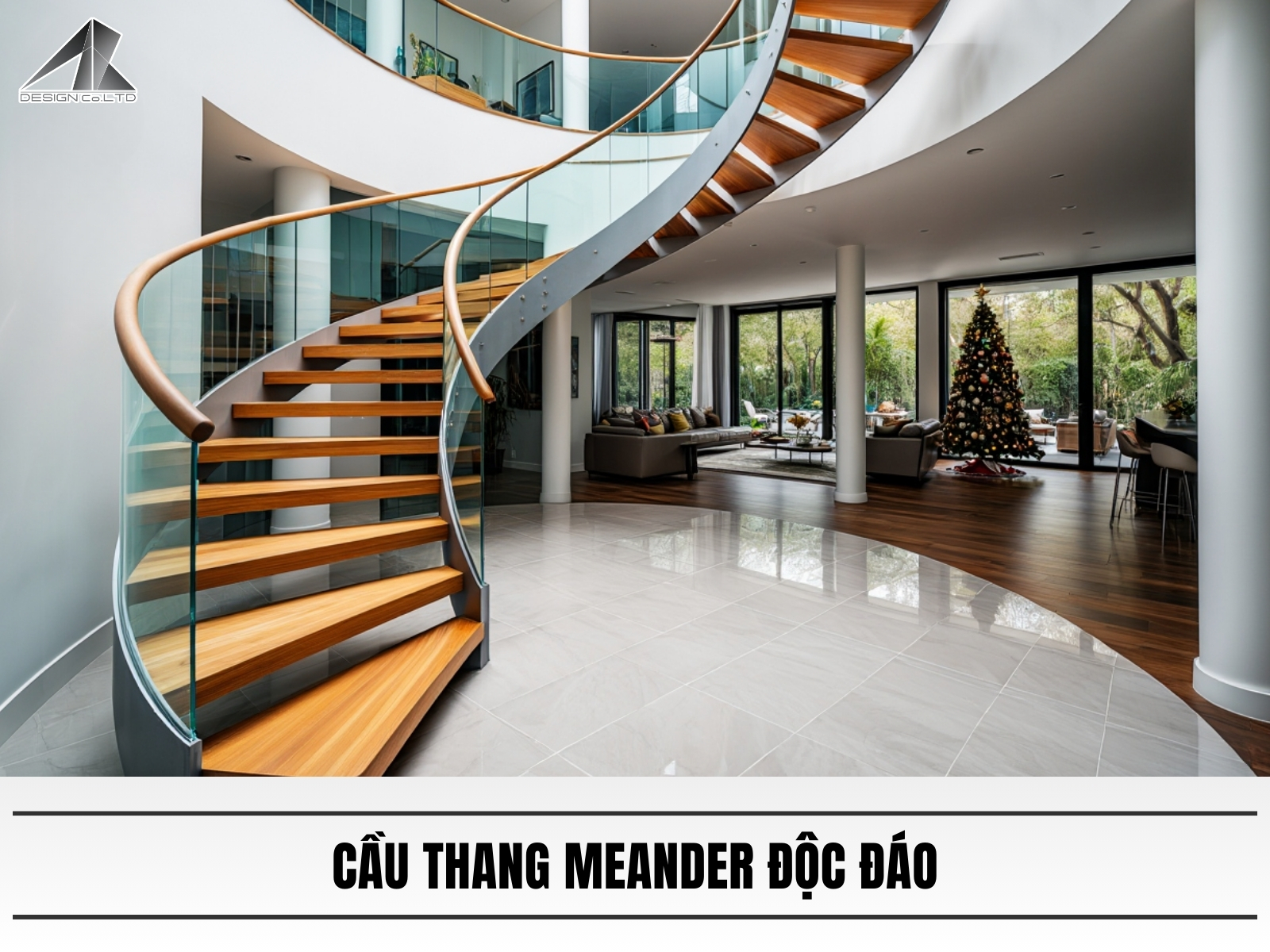 Cau thang meander doc dao