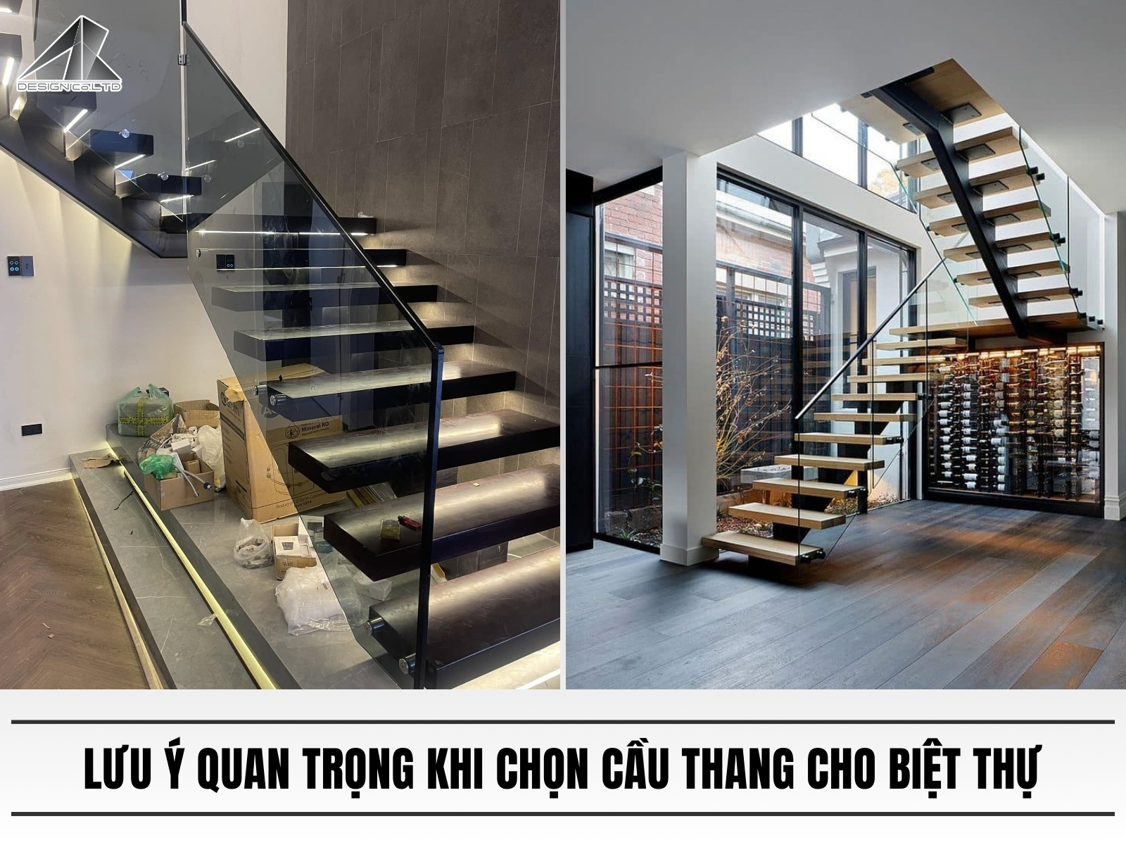 12 luu y quan trong khi chon cau thang cho biet thu