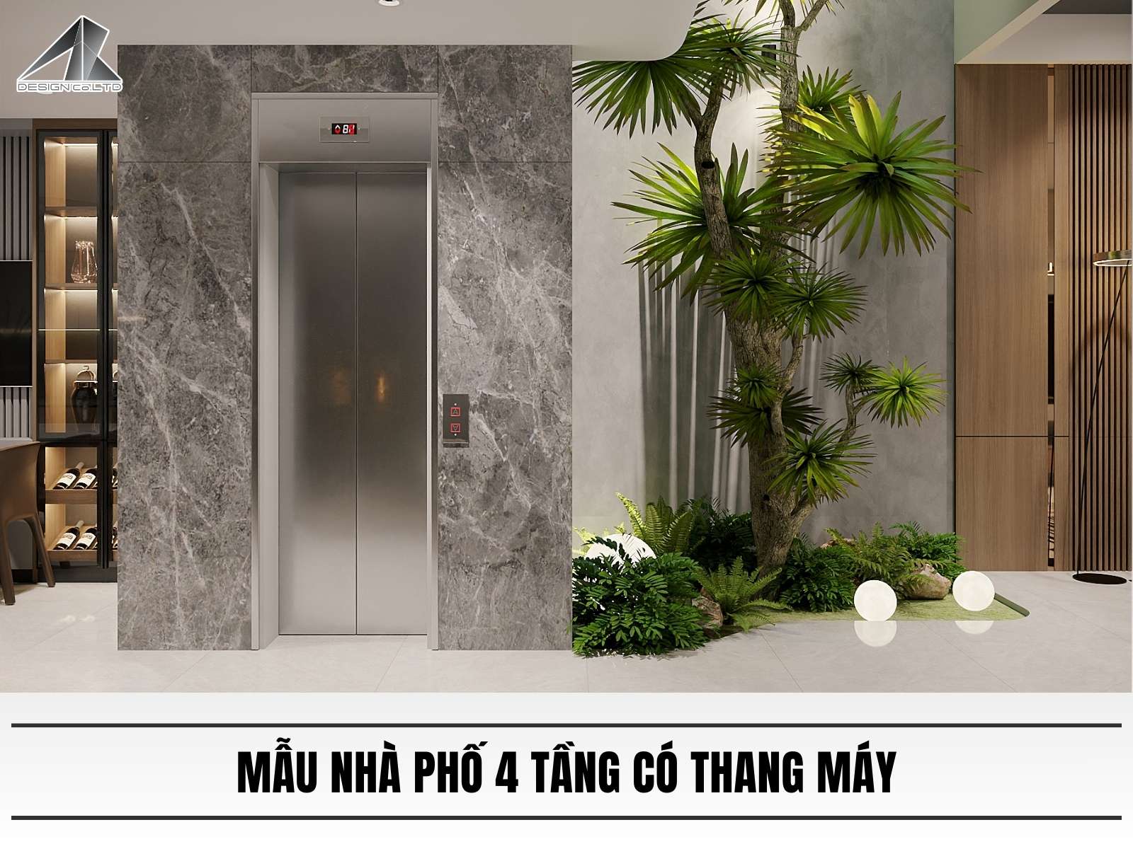 Mau nha pho 4 tang co thang may