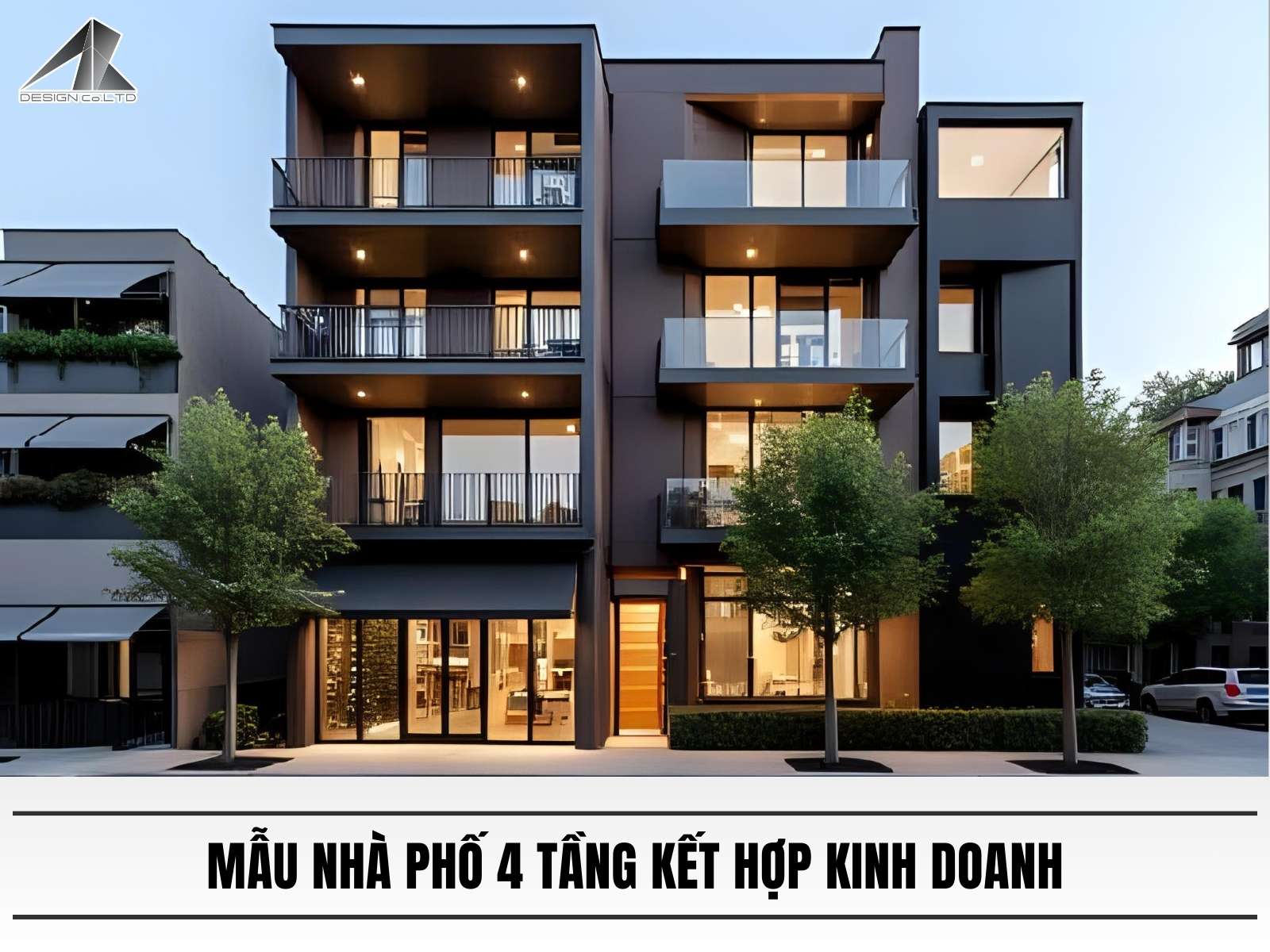Mau nha pho 4 tang ket hop kinh doanh