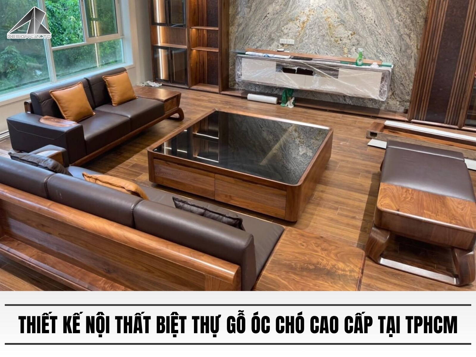 Thiet ke noi that biet thu go oc cho cao cap tai TPHCM - An Binh Design